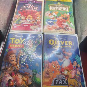 Lot of 4 Walt Disney Masterpiece Collection/ Home Video VHS Tapes